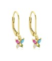Butterflies Silver Hoop Earring HO-2795